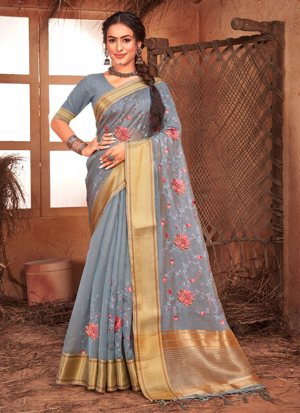 Sangam Manbhawan Ethnic Wear Wholesale Designer Sarees Catalog
